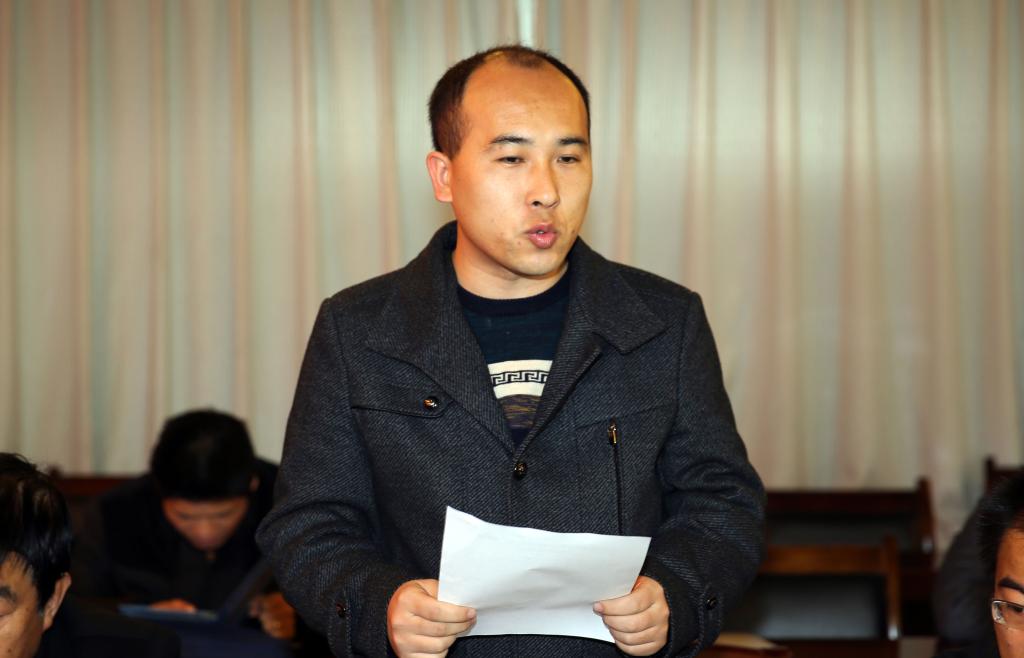 学员代表刘武常发言