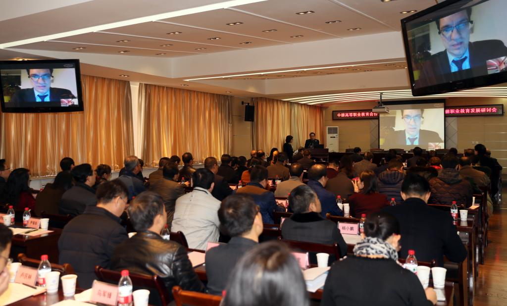 德国多特蒙德工业大学斯文?舒尔特副研究员以视频连线方式作主旨演讲