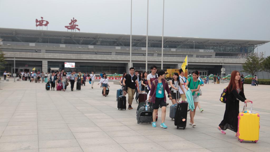 台湾大学生研习营营员抵达陕西