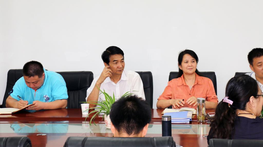 党委书记崔岩认真听取电气学院教师的发言