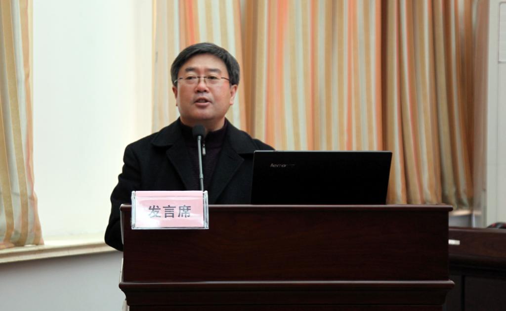 省教育厅副厅长、省高等教育局副局长郭立宏讲话