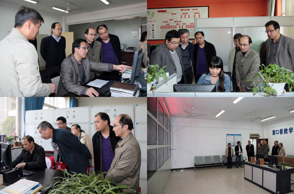 验收专家组实地考察各子项目